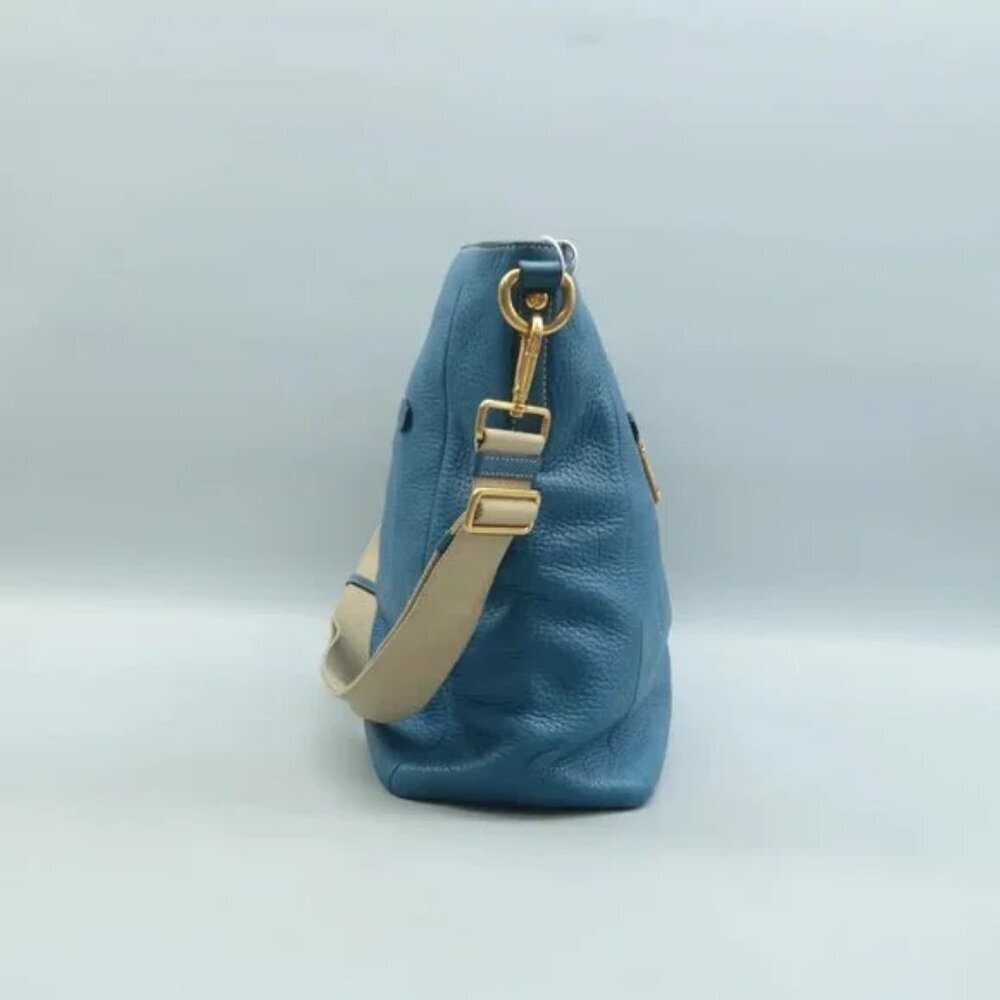 100% Authentic PRADA Blue Leather Shoulder Bag 613-082824 - Picture 3 of 12